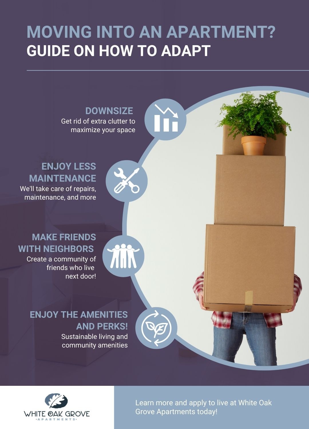 Moving Into An Apartment? Guide On How To Adapt White Oak Grove